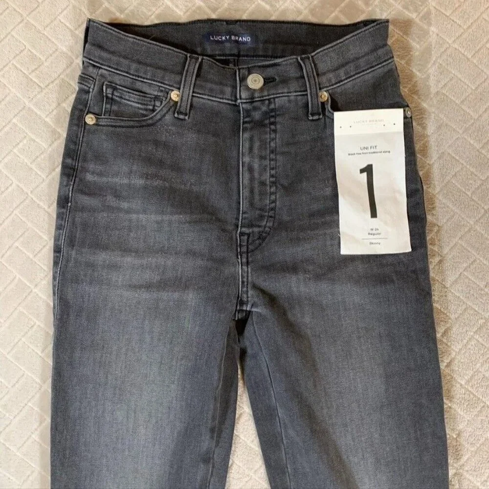 Madewell Womens 1 Denim Jeans Faded Black Uni Fit Skinny Mid Rise Stretch New - Picture 2 of 11